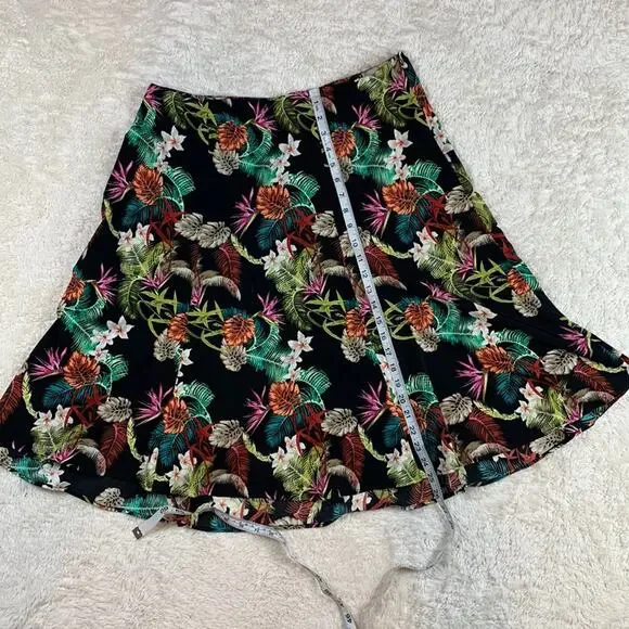 Christopher banks flowers and ferns hawaiian midi skirt, 16 - Picture 3 of 6